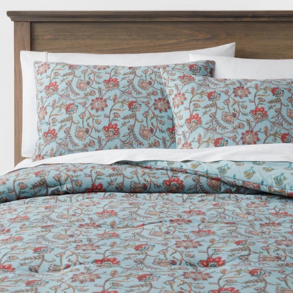 Threshold Bedding Threshold Fullqueen Floral Printed Comforter Sham